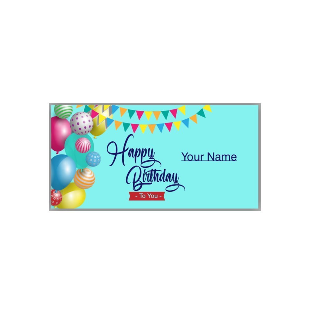 happy birthday banner with customized name valle signs ny