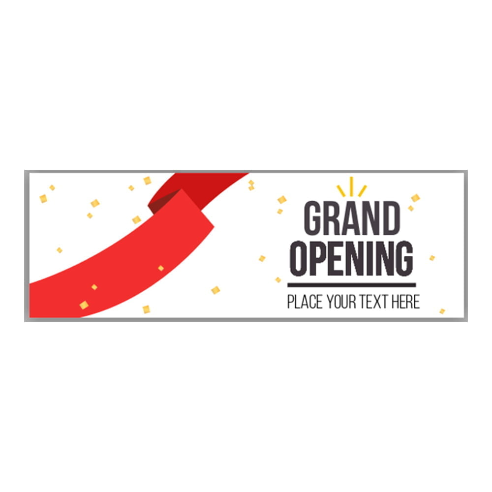 custom grand opening banner with red ribbon valle signs ny